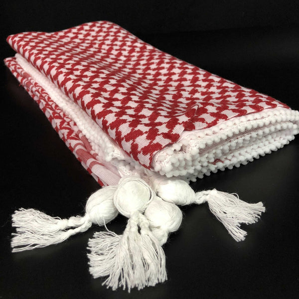 Red White Keffiyeh