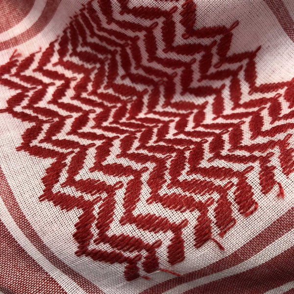 Red White Keffiyeh