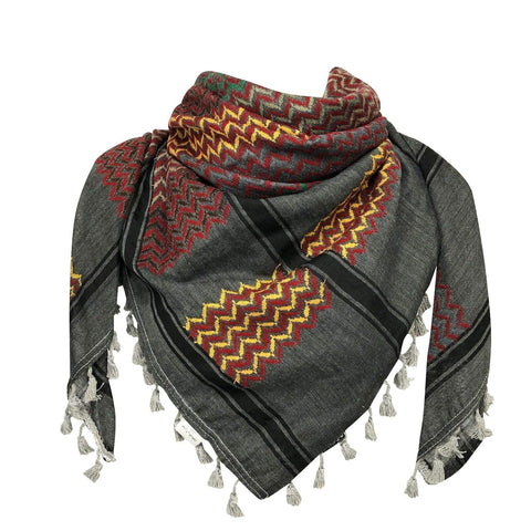 Hirbawi Keffiyeh Colorful On Grey