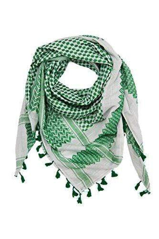 Hirbawi Keffiyeh Light Green With White