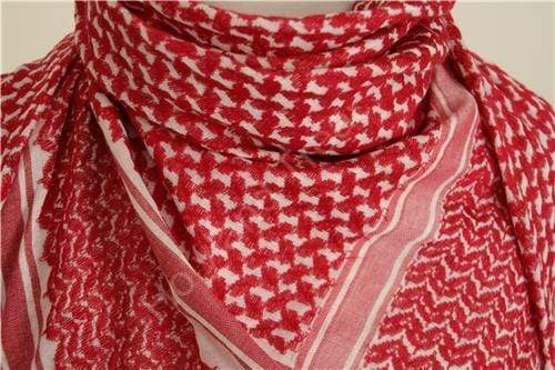 Red and White Arab Scarf